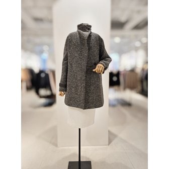 아이잗컬렉션 [파주점] [더아이잗컬렉션]알파카 블렌드 하이넥 더블 하프코트 CRBA0CT441