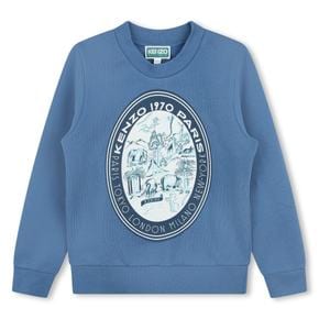 {14Age  주니어 }  KENZO TOUR  풍경 일러스트  겐조 투어 티셔츠 (F/W  Z246AFW322 )