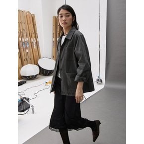SOFT WORK JACKET - CHARCOAL