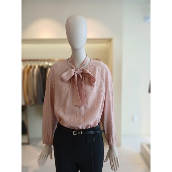 [여주점] 씨씨콜렉트 리본타이라운드넥블라우스 E262psc178