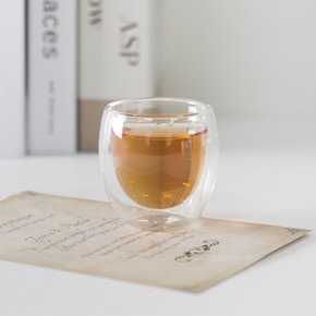 제노아 내열유리 이중 찻잔 80ml