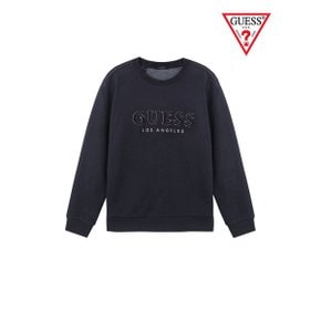 MEN LS FLEECE CREW  부클레터링 로고  KL4K04C3_P334012578