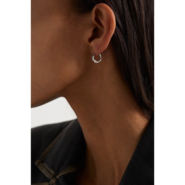 레포시 안티퍼 18k 화이트 골드 싱글 후프 이어링 1647597306061856