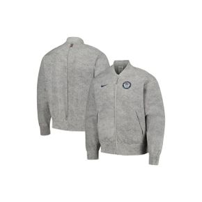 4427757 Nike Mens Gray Team USA 2024 Summer Olympics Media Day Look Full-Zip Jacket