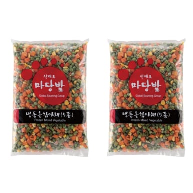 마당발 냉동혼합야채 5종 (IQF, 중국, 1kg)  2개