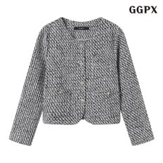 GGPX 라운드넥 트위드 하객 자켓 (GPCJK019D)