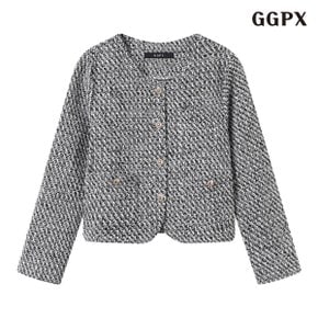 라운드넥 트위드 하객 자켓 (GPCJK019D)