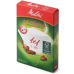 메리타 아로마 필터 1X1 화이트 40매