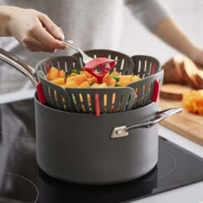 듀오 폴딩스티머바스켓  그레이  찜기.찜망