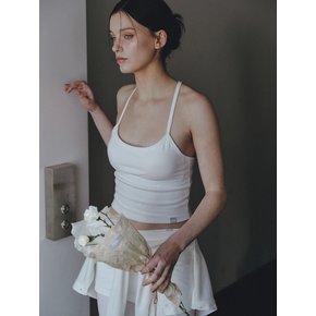 AS BASIC SLEEVELESS TOP [WHITE]