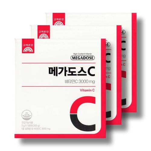 고려은단 메가도스C 비타민C 3000 3g 100포 3박스 /wb(1)