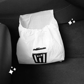 차량용 붙이는 쓰레기봉투 씽크대 캠핑 비닐봉투 3개 X ( 4세트 )