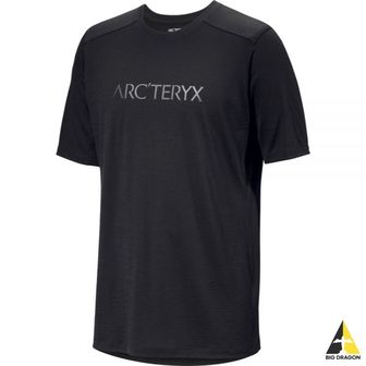 아크테릭스 ARC`TERYX 아크테릭스 24 이오니아 메리노 울 아크워드 로고 SS 맨 (ATOSMX7733BLK) (IONIA MERI