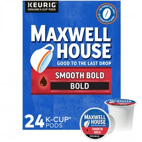 Maxwell  House  Maxwell  House  스무스  볼드  로스트  커피  K컵  포드  24캐럿  상자