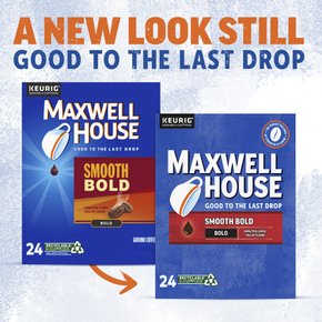 Maxwell  House  Maxwell  House  스무스  볼드  로스트  커피  K컵  포드  24캐럿  상자