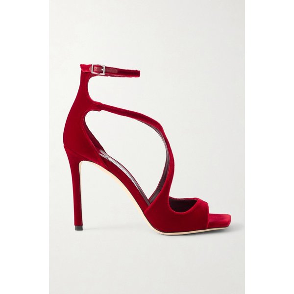 아지아 95 벨벳 크로스오버 스트랩 샌들 46376663162955440