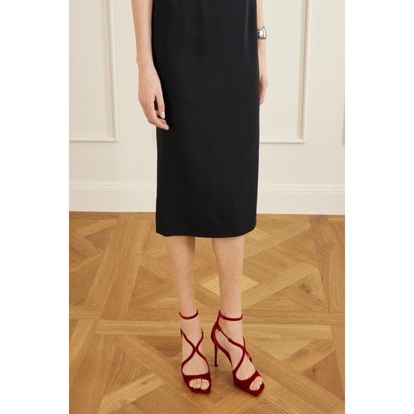 아지아 95 벨벳 크로스오버 스트랩 샌들 46376663162955440