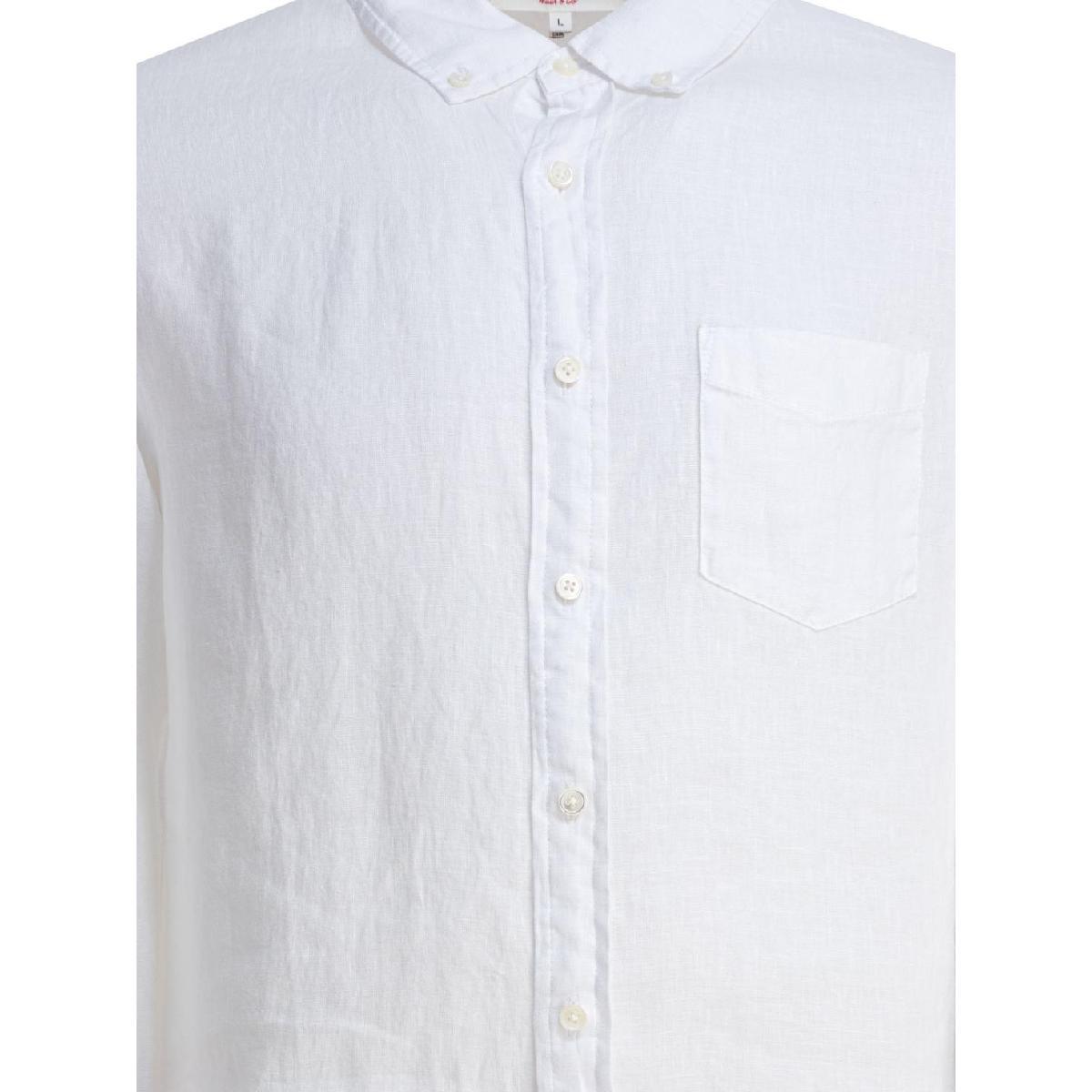 ALEX MILL Linen Mill Shirt 224-MS049-2703WHITE 티셔츠