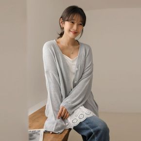 저레 부클 루즈 브이 가디건_P420051697