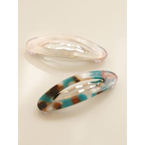 France Oval Line Mini Point Hair Clip H0893