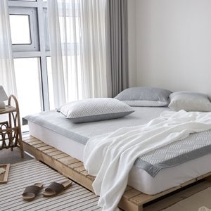 코코베딩 아이스셀 쿨링 여름 냉감 침대 패드 퀸(160x210cm)