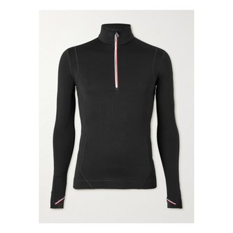 몽클레르 몽클레어 슬림핏 폴라텍® 파워 그리드™ 하프집업 베이스 레이어 블랙 1647597323538829