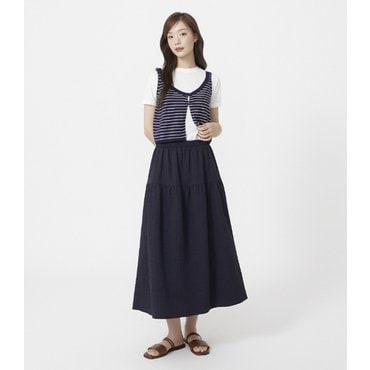 플라스틱아일랜드 밴딩 캉캉 스커트 (PR2WS731)