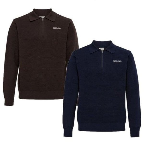 [부산점] 에어로 니트 남성 긴팔 폴로 티셔츠 DMU25261