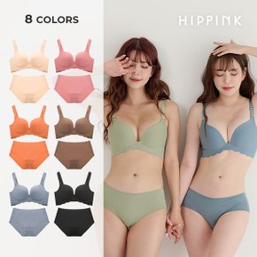 1+1 팔레트 볼륨 노와이어 브라팬티세트_P331989979