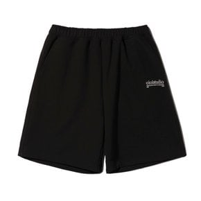 LAYERED LOGO SWEATSHORTS_BLACK