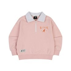 [강남]하프 짚업 카라 포인트 스웻셔츠 QC 0001 라이트 핑크AQCCLT00010LP)