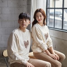 남녀공용 초콜릿하트 맨투맨 긴팔 20C04 / 패밀리룩,가족사진의상