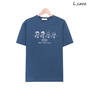 여자 반팔티 LSO001 라운드넥 캐릭터 프린팅 반팔 티셔츠