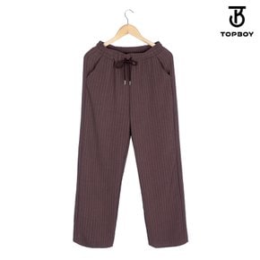 데일리 홈웨어 스트라이프 잠옷 일자 밴딩 팬츠 (WPA017)