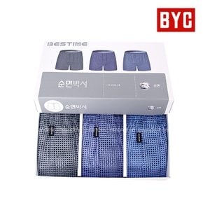 BYC 베스타임 3020 순면 트렁크 팬티 3종 남성용