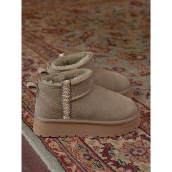 슈하이 지아 소가죽 양털퍼 방한 어그부츠 (2Colors)_B0150