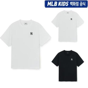 MLB키즈 (백화점공식) 25SS 베이지 스몰로고 티셔츠7ATSB3853-50BKS