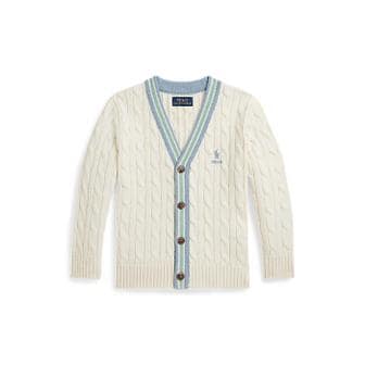 폴로 랄프 로렌 폴로 키즈 남아 2-7세 코튼 크리켓 카디건(CWPOSWEB6820712101)