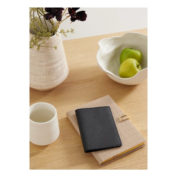 스마이슨 파나마 텍스처 가죽 여권 홀더 블랙 27086482324569519