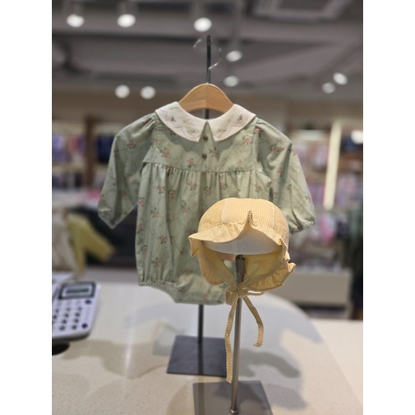 [파주점] (GN)  로지플라워자수SET바디슈트  34C1360404