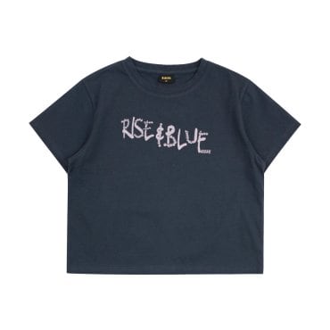 블루테일 AYC8TS03CG 차콜그레이 크롭 반팔 티셔츠