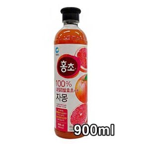 청정원 홍초 과일 숙성 발효초 발효식초 자몽 900ml