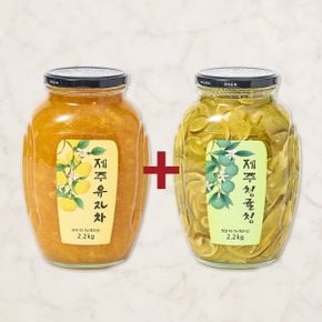 제주 유자차 2.2kg+청귤청 2.2kg