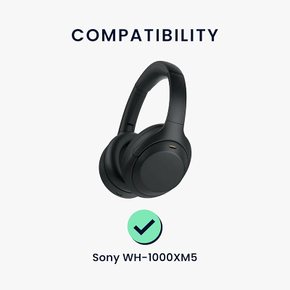 kwmobile 2x Sony WH-1000XM5 지원 이어 패드 - 교환용 헤드