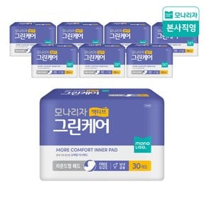 액티브 그린케어 성인기저귀 라운드형 패드 30매*8팩 (총240매) 1box 속기저귀