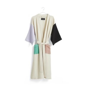 헤이 HAY Waffle Multi Bathrobe 와플 멀티 배스로브 Off-white multi