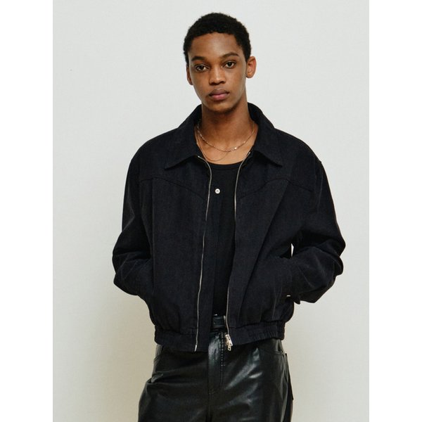 웨스턴 코튼 크롭 자켓 [블랙]