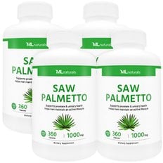 마이라이프내추럴스 [해외직구] 신제품! 4병 마이라이프 내추럴스 쏘팔메토 1000mg 360정 슈퍼사이즈
