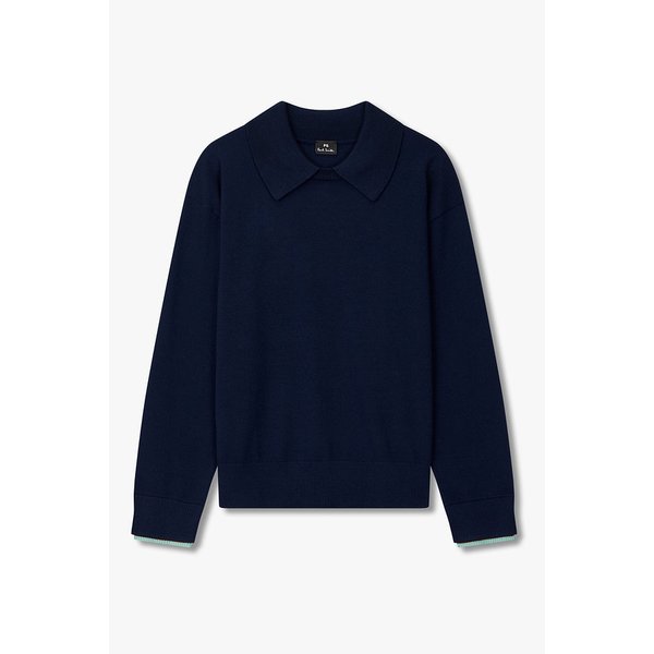 [PS PAUL SMITH] 여성 카라 레이어드 니트 5745328104000