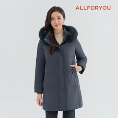 24FW 여성 폭스퍼 트리밍 후드 다운 점퍼 ALDJNA321-816